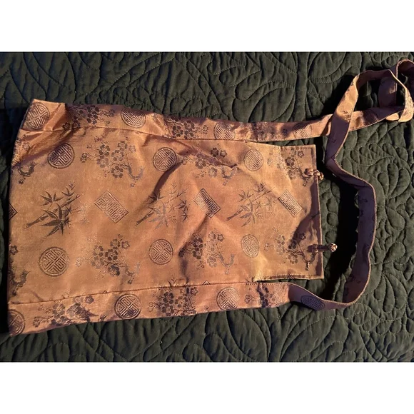 Old Shanghai Satin Crossbody Small Women’s Bag Lavender/purple - Picture 4 of 4